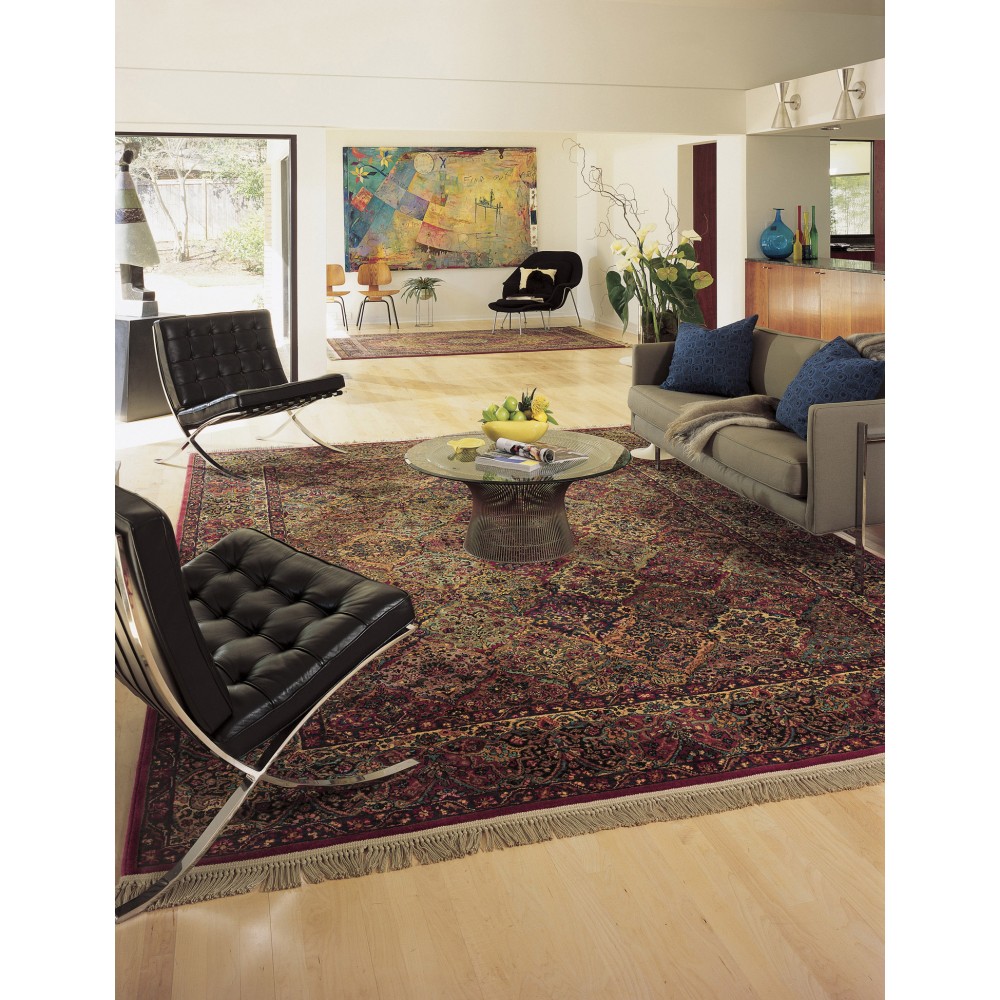 Multicolor Panel Kirman (700717) Karastan Multi Panel Kirman Rug