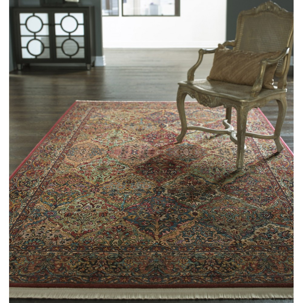 Multicolor Panel Kirman (700717) Karastan Multi Panel Kirman Rug